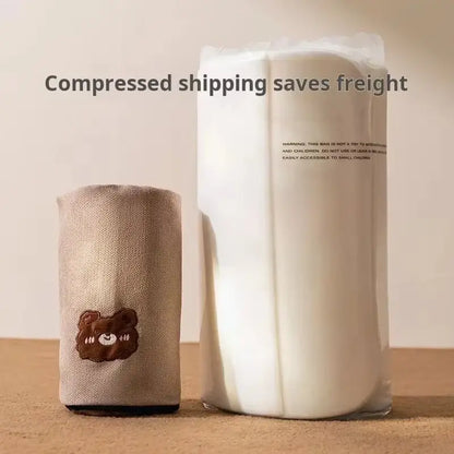 Compressed shipping benefits and a rolled product for efficient transport.