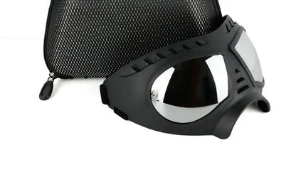 dog sunglasses with UV protection black windproof goggles with carrying case for small medium and large dogs