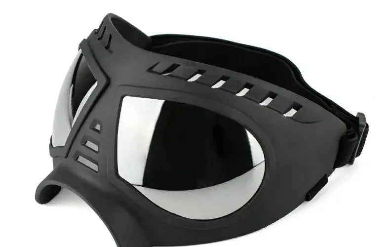 dog sunglasses with UV protection, black windproof pet goggles for small, medium, and large dogs