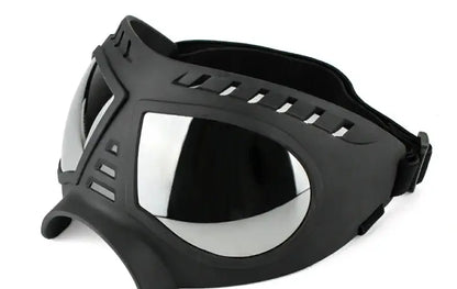 dog sunglasses with UV protection, black windproof pet goggles for small, medium, and large dogs
