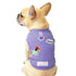 Purple dog sweater for small dogs, warm cotton pet apparel for Chihuahua and Yorkie in autumn and winter