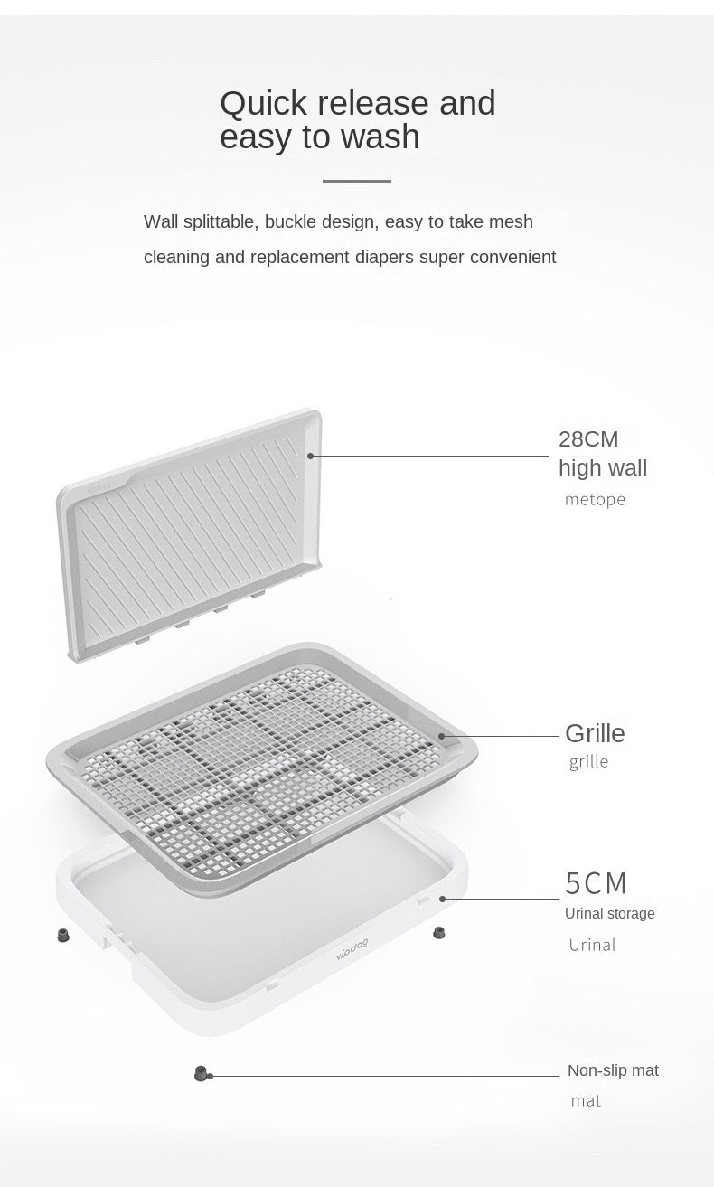 Dog Toilet Pool For Small And Medium-sized Large Dogs Pet Cleaning Supplies Urinal Pan Urinal Anti Excrement Pet Products