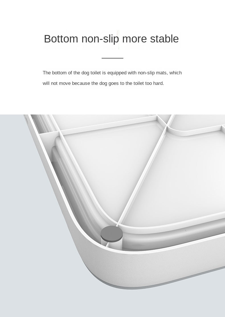 Bottom view of Dog Toilet Pool For Small And Medium-sized Large Dogs Pet Cleaning Supplies Urinal Pan Urinal Anti Excrement Pet Products.
