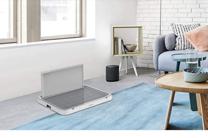 Dog Toilet Pool For Small And Medium-sized Large Dogs Pet Cleaning Supplies Urinal Pan Urinal Anti Excrement Pet Products in a stylish indoor setting.