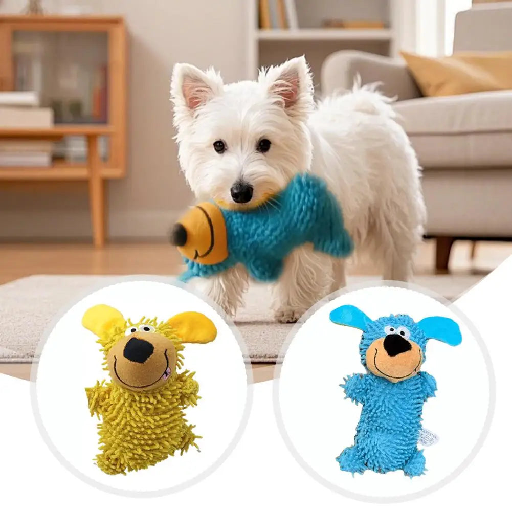 Dog Toys Chewers Cartoon Dog Plush Toys Pet Chew Games Pet Supplies Soft Doll For Small Medium Large Breed Indoor Outdoor