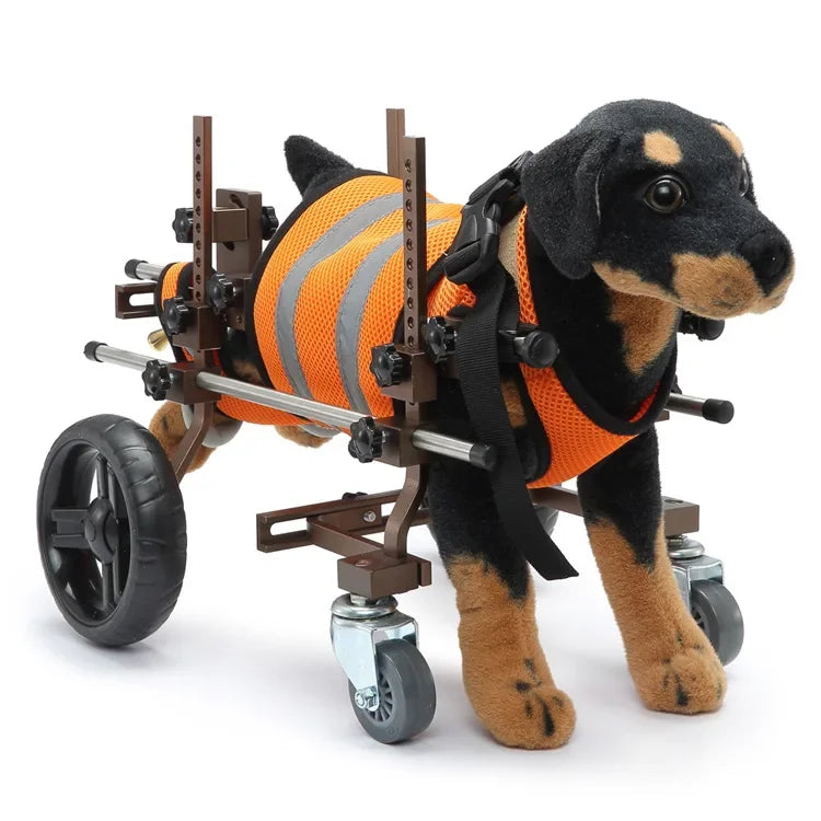 Dog Training Aids Four Wheeled Dog Legs Disability Stroller Pet Everything Harnesses Puppy Supplies Training Behavior Accessory on toy dog