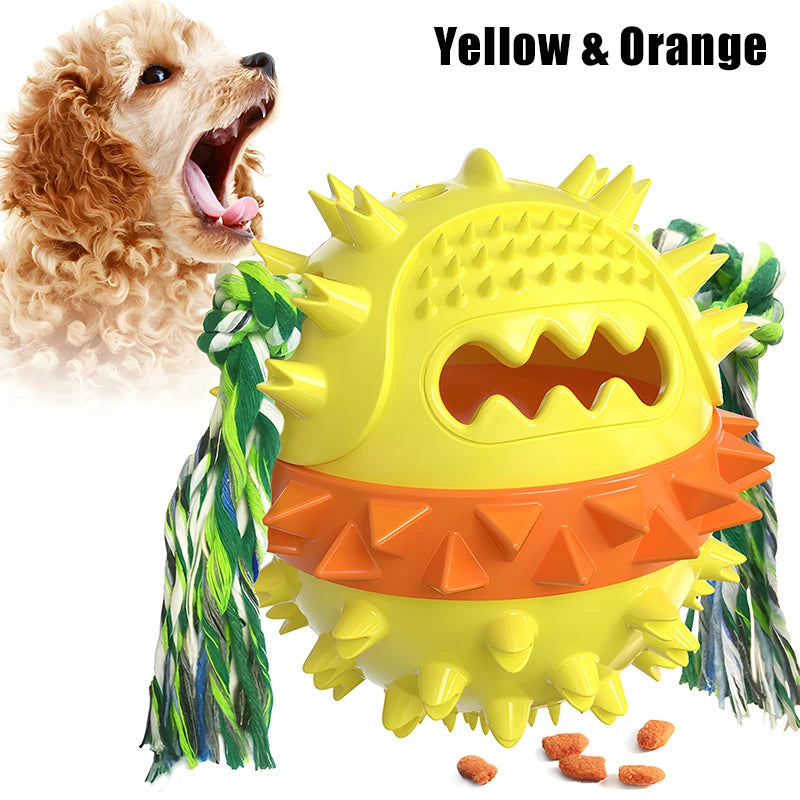 dog treat dispenser, puppy teething chew toy, interactive puzzle feeder, slow feeder dog bowl, boredom buster for dogs