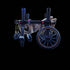Dog wheelchair for hind limb paralysis in beige and white, designed for disabled dogs to regain mobility.