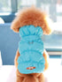 Navy blue dog winter coat for small to medium dogs, 3-layer thick warm autumn/winter polyester pet coat for Poodle, Teddy, York