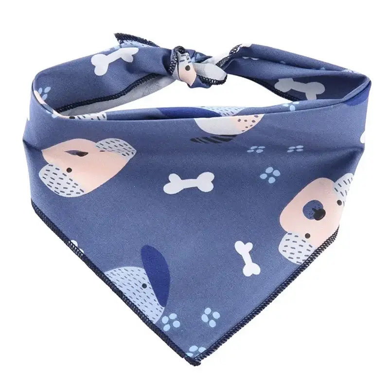 Fashion Dog Triangle Bandanas Animal Pattern Pet Triangle Scarf Adjustable Soft Bibs For Small Medium Large Dog Pet Accessories