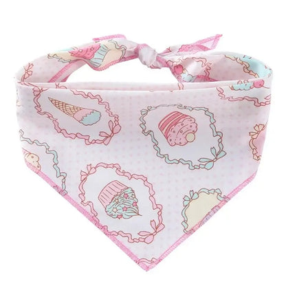 Fashion Dog Triangle Bandanas Animal Pattern Pet Triangle Scarf Adjustable Soft Bibs For Small Medium Large Dog Pet Accessories