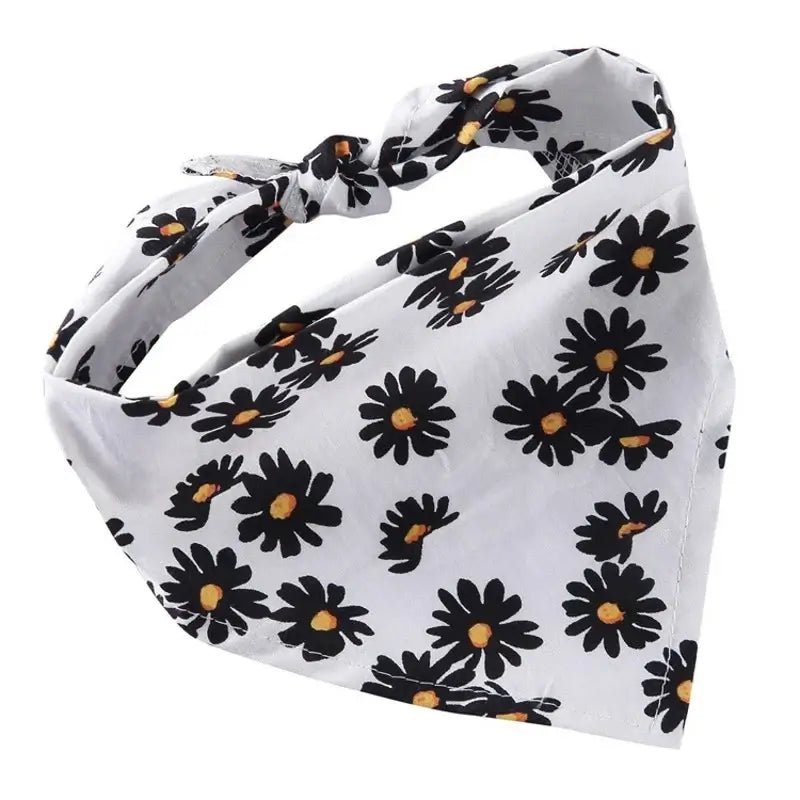 Fashion Dog Triangle Bandanas Animal Pattern Pet Triangle Scarf Adjustable Soft Bibs For Small Medium Large Dog Pet Accessories