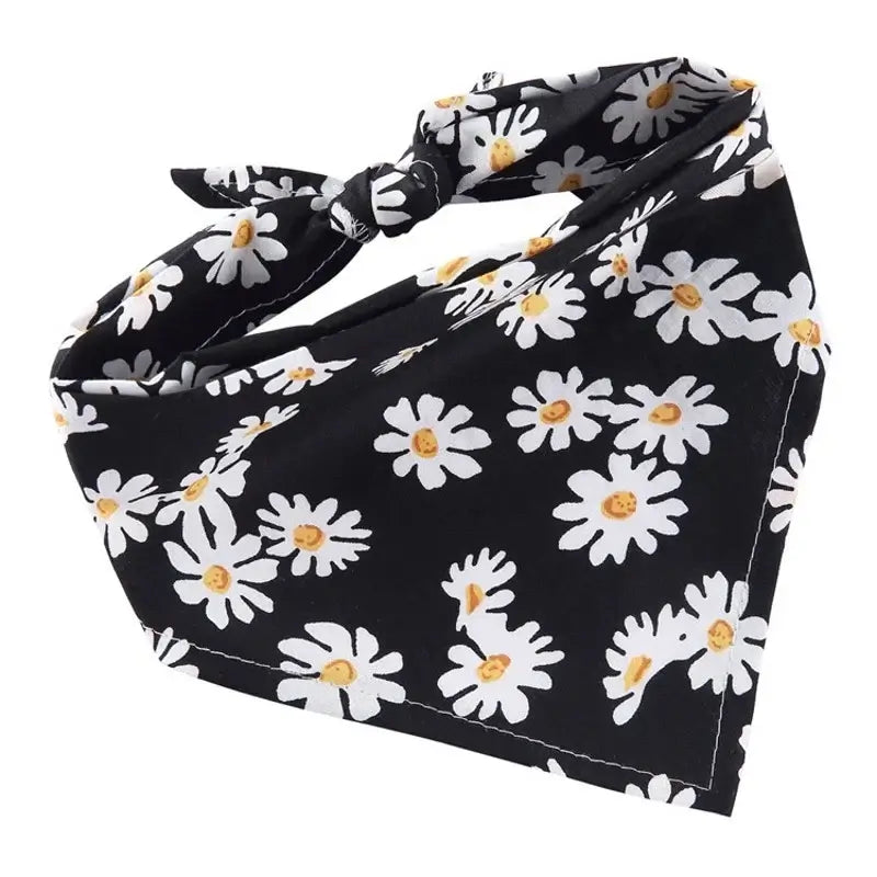Fashion Dog Triangle Bandanas Animal Pattern Pet Triangle Scarf Adjustable Soft Bibs For Small Medium Large Dog Pet Accessories