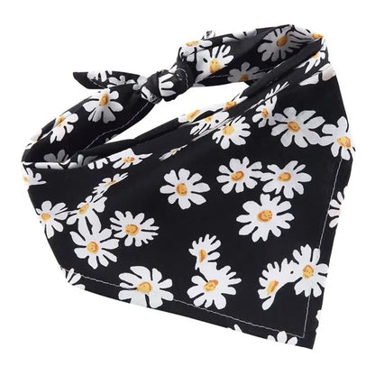 Fashion Dog Triangle Bandanas Animal Pattern Pet Triangle Scarf Adjustable Soft Bibs For Small Medium Large Dog Pet Accessories