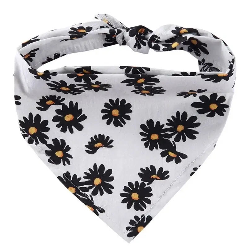 Fashion Dog Triangle Bandanas Animal Pattern Pet Triangle Scarf Adjustable Soft Bibs For Small Medium Large Dog Pet Accessories
