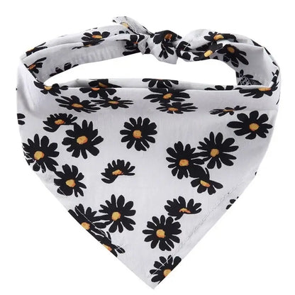 Fashion Dog Triangle Bandanas Animal Pattern Pet Triangle Scarf Adjustable Soft Bibs For Small Medium Large Dog Pet Accessories