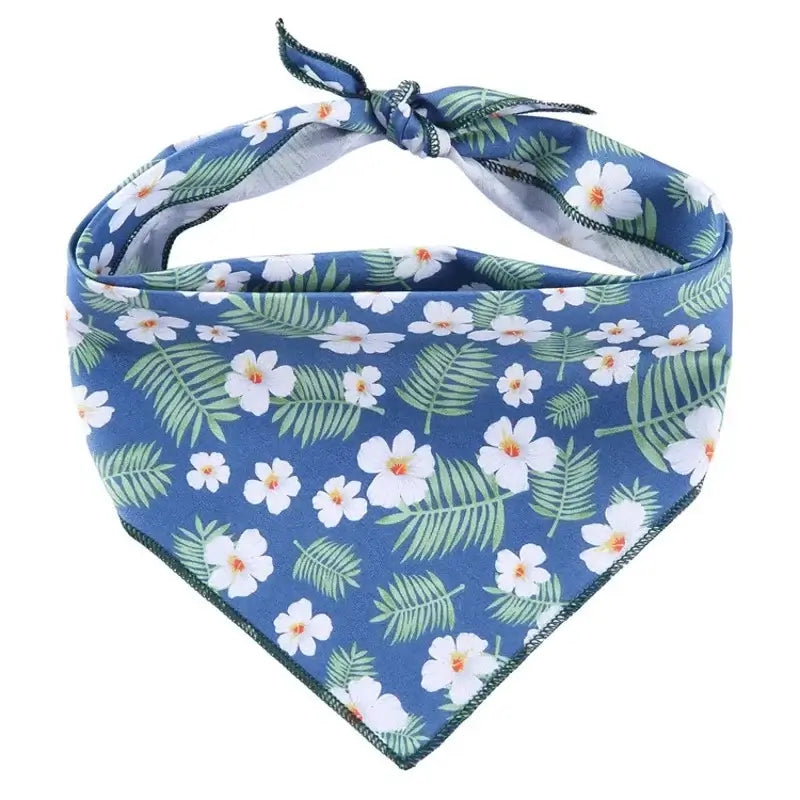 Fashion Dog Triangle Bandanas Animal Pattern Pet Triangle Scarf Adjustable Soft Bibs For Small Medium Large Dog Pet Accessories