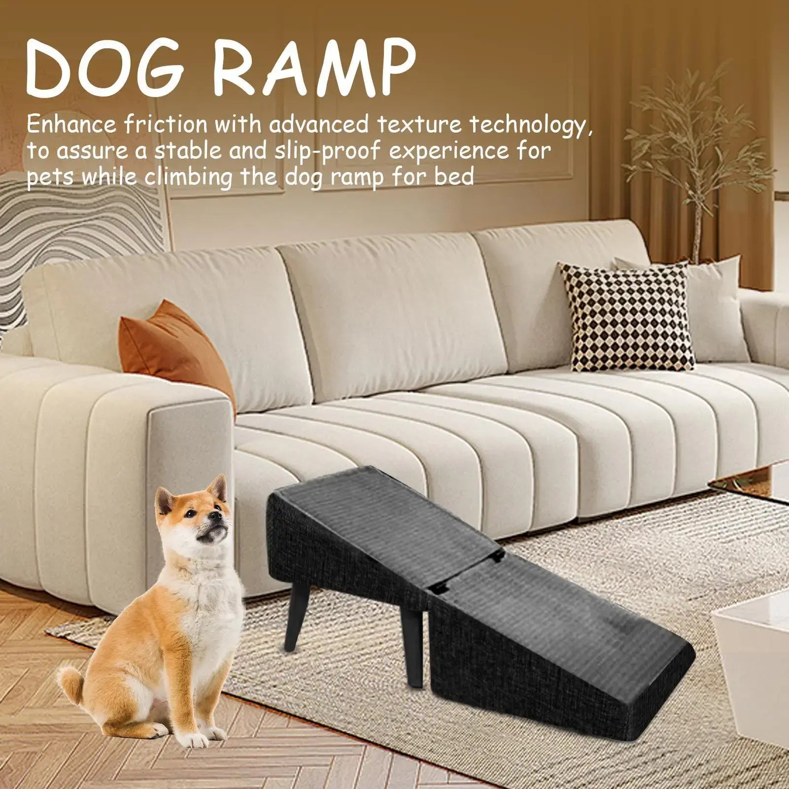 Multifunctional Non-Slip Ramp Cat Dog Vehicle Ramp Bed Foldable Dog Vehicle Stairs Footrest Stool For Small Breed Animal To Use