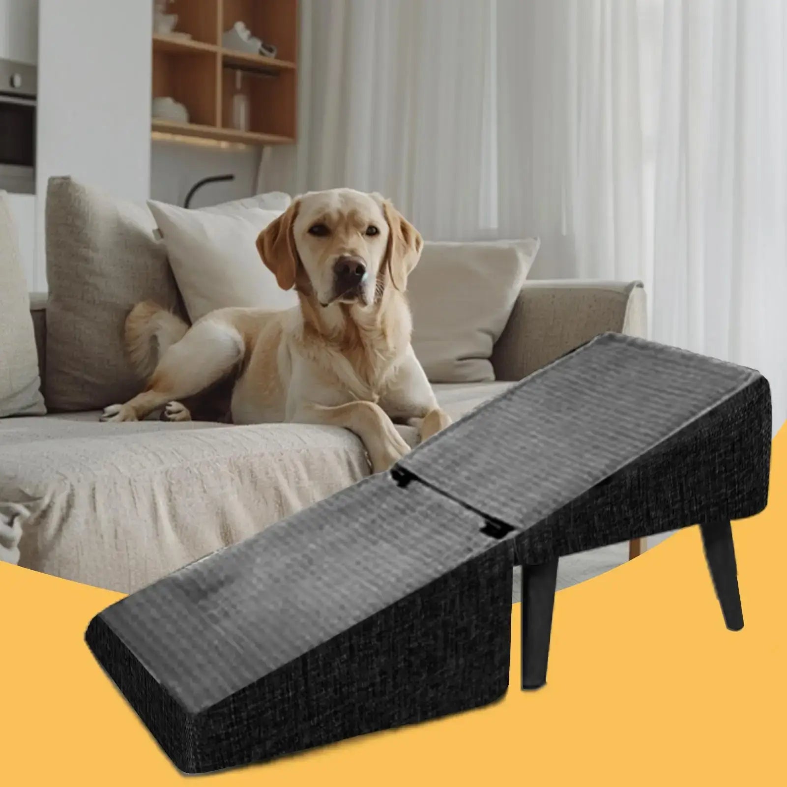 Multifunctional Non-Slip Ramp Cat Dog Vehicle Ramp Bed Foldable Dog Vehicle Stairs Footrest Stool For Small Breed Animal To Use