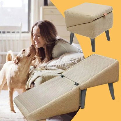 Multifunctional Non-Slip Ramp Cat Dog Vehicle Ramp Bed Foldable Dog Vehicle Stairs Footrest Stool For Small Breed Animal To Use