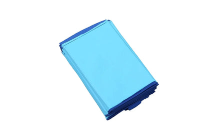 Foldable Pet Pool portable dog bathing tub in blue, ideal for outdoor swimming and easy storage.