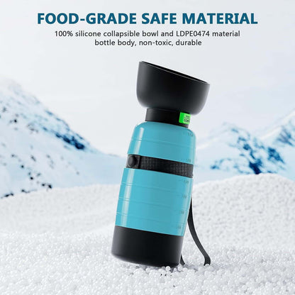 Upgraded Dog Water Bottles, Portable, Accompanying Pet Water Cup for Going Out, Outdoor Water Cup, Food Travel Bowls, 650ml.