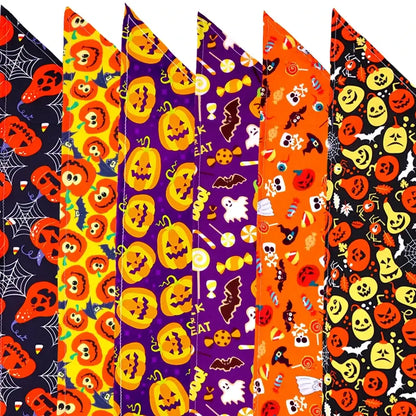 halloween dog bandanas bulk for small dogs and cats, 30pcs autumn pet grooming bandanas