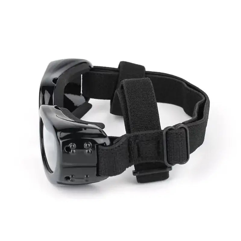 adjustable dog goggles with UV protection heart-shaped black pet sunglasses for small and medium dogs