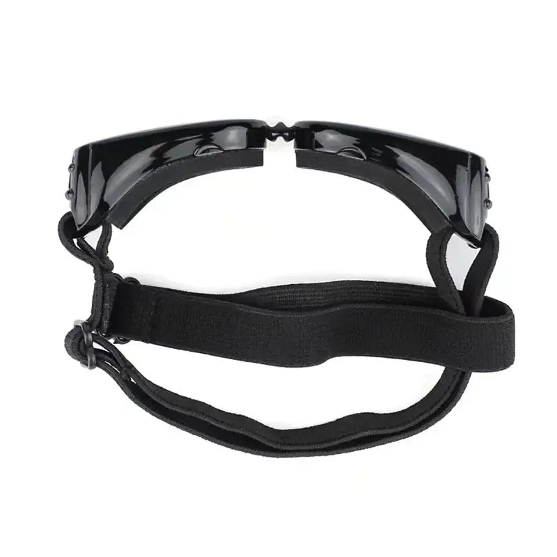 adjustable dog goggles with UV protection heart-shaped black pet sunglasses for small and medium dogs