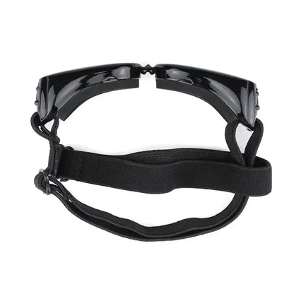 adjustable dog goggles with UV protection heart-shaped black pet sunglasses for small and medium dogs