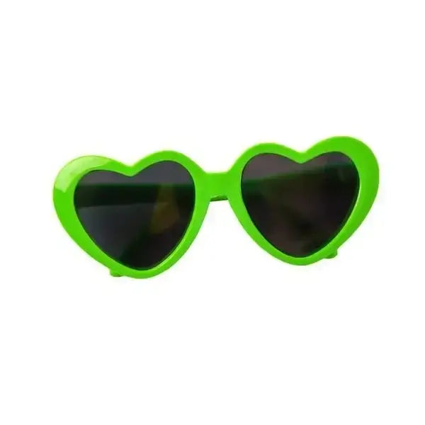 heart shaped dog glasses green heart sunglasses for dogs, plastic pet eyewear for summer parties and photos