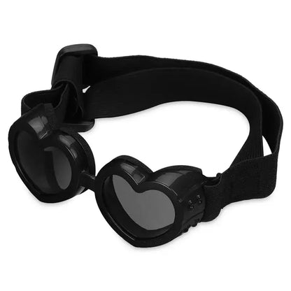 1 Pc Heart-shaped Small Dog Sunglasses Waterproof UV Protection Cat Sun Glasses with Adjustable Strap Goggles Pet Products