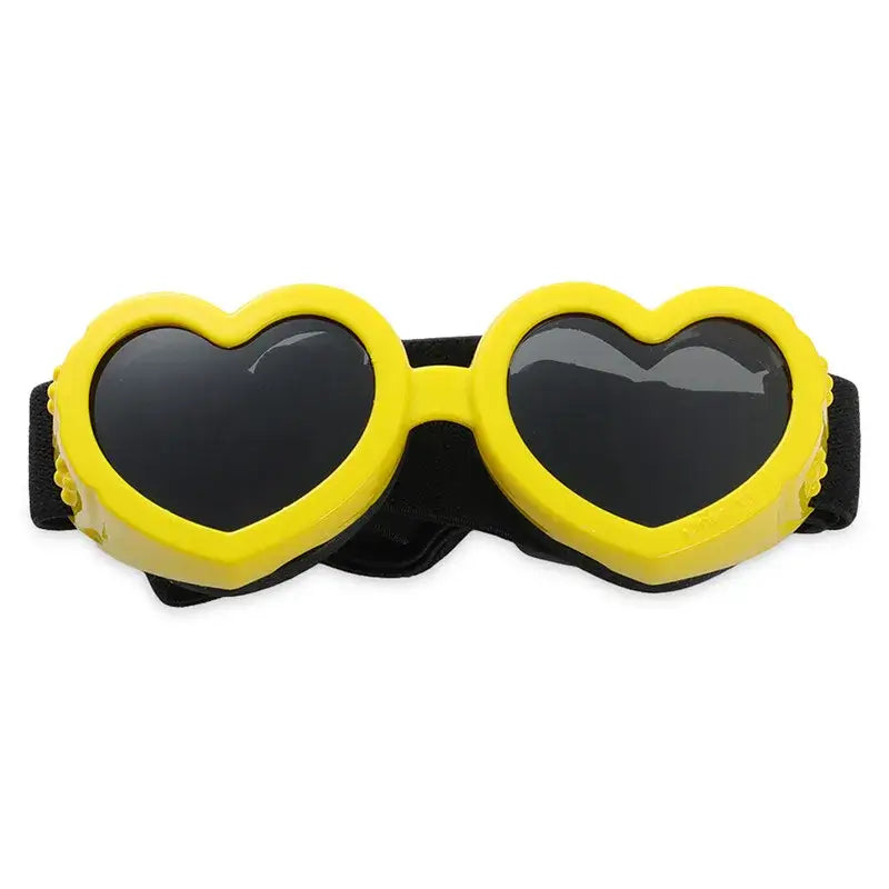 1 Pc Heart-shaped Small Dog Sunglasses Waterproof UV Protection Cat Sun Glasses with Adjustable Strap Goggles Pet Products