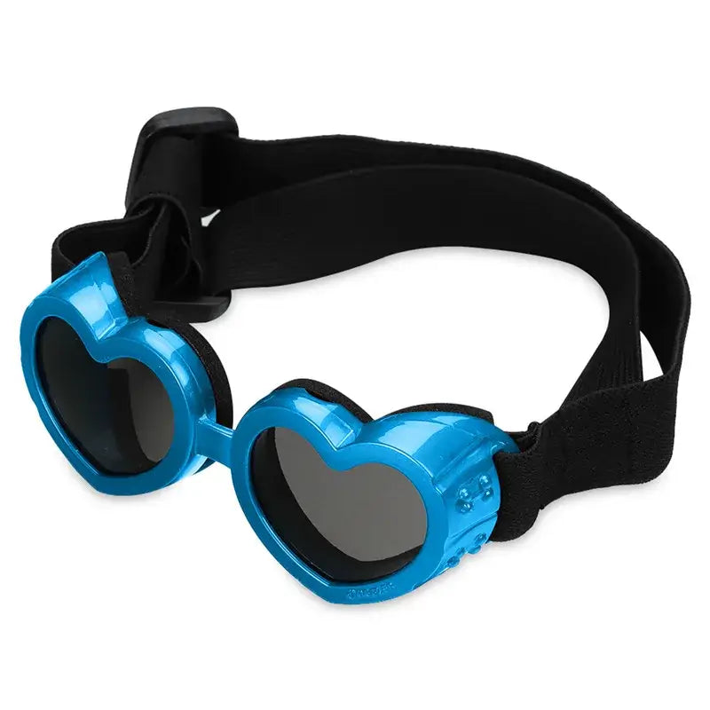 1 Pc Heart-shaped Small Dog Sunglasses Waterproof UV Protection Cat Sun Glasses with Adjustable Strap Goggles Pet Products