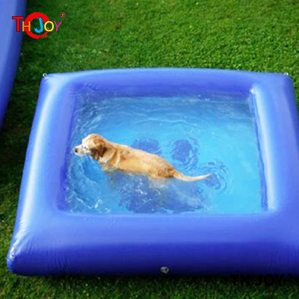 free air shipping to door,3x3m/10x10ft square inflatable dog pool,swimming pools for dog,inflatable pools for dog swimming