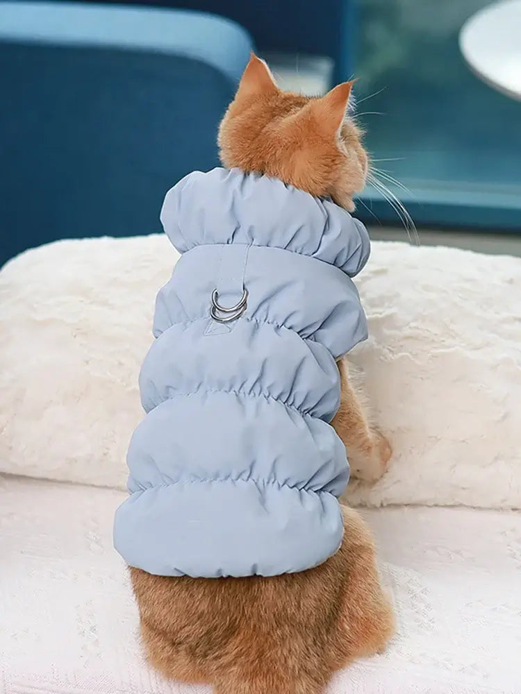 cotton dog jacket for medium-sized dogs, warm padded pet coat for autumn and winter comfort