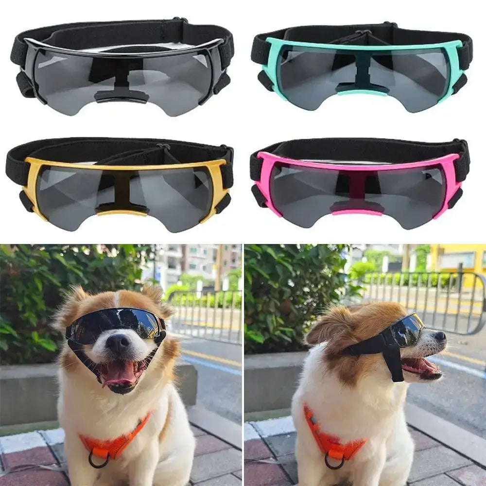dog UV protection sunglasses for dogs, multicolor pet goggles with windproof sun shading and outdoor UV protection