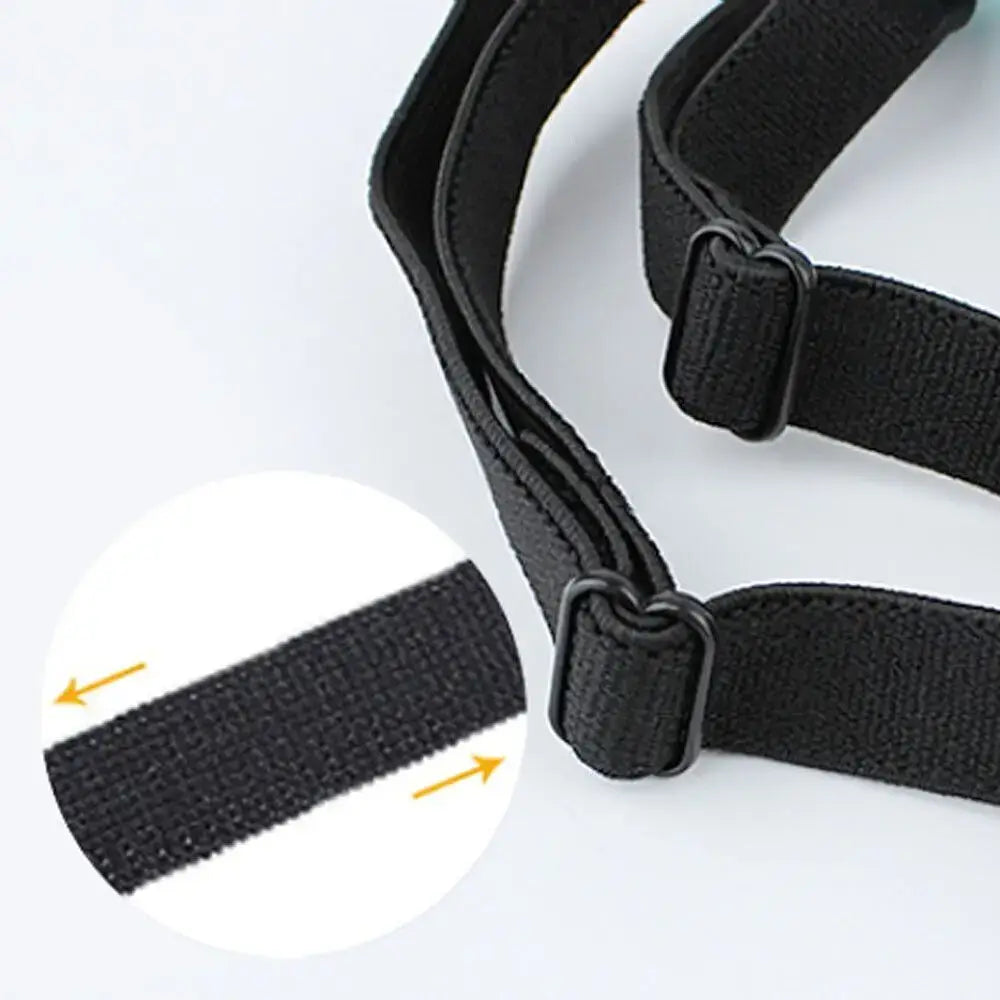 dog UV protection sunglasses black adjustable strap close-up for secure fit and windproof outdoor pet eye protection