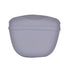 The New Pet Dog Puppy Treat Bag Pouch Walk Obedience Training Reward Biscuit in gray silicone.