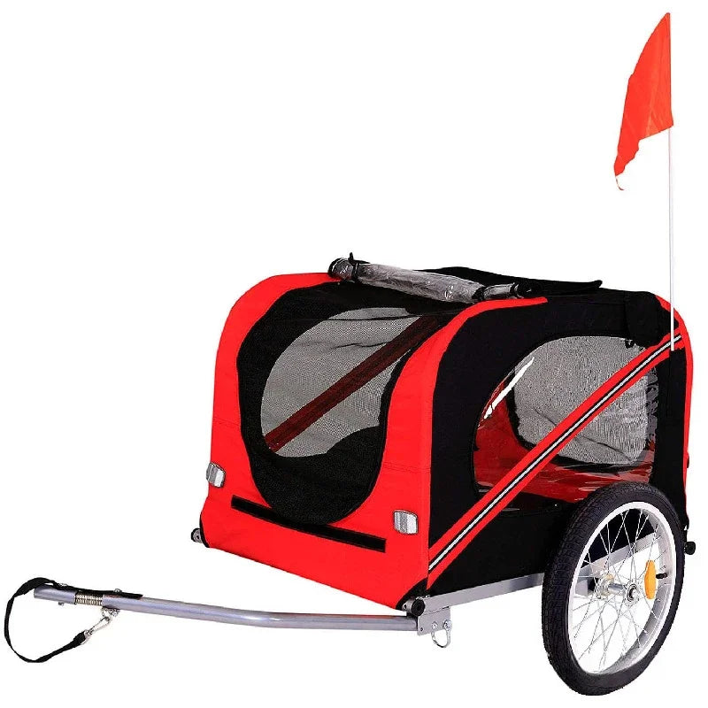 Outdoor Dog Carriers Small Trailer Portable Folding Storage Small Medium Dogs Travel Bicycle Trailer Dog Supplies Pet Products