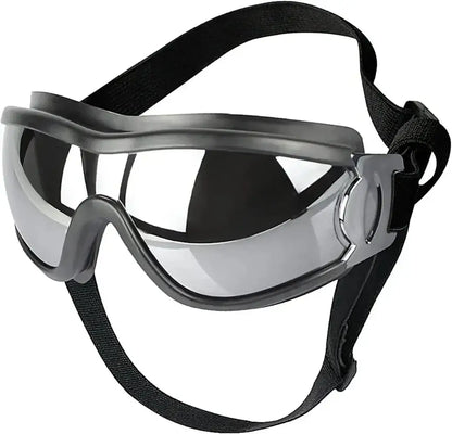 dog sunglasses adjustable black anti-UV goggles with strap for large dogs eye protection