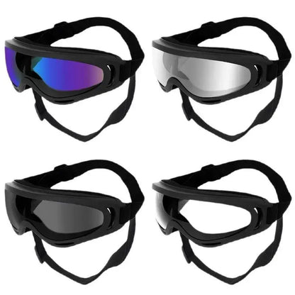 dog sunglasses black adjustable UV protection pet goggles with soft strap and tinted lenses for outdoor eye wear