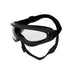dog sunglasses with adjustable black soft PVC frame and transparent UV protection lenses for pets