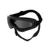 dog sunglasses with grey lenses, adjustable black UV protection goggles for pets, soft PVC frame