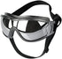 dog sunglasses for large dogs, black adjustable anti-UV pet goggles with ultrahard PC lenses