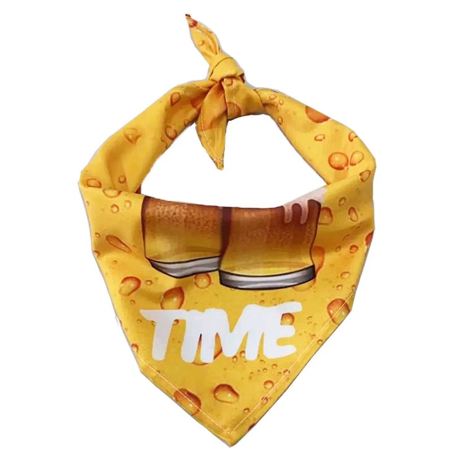 dog beach bandana yellow polyester triangular scarf for small medium large dogs Color G summer holiday pet accessory