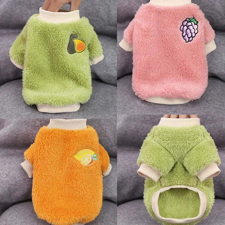 Pet Dog Clothes For Small Dogs Clothing Warm Clothing for Dogs Coat Puppy Outfit Pet Clothes for Small Dog Hoodies Chihuahua in colorful fleece designs