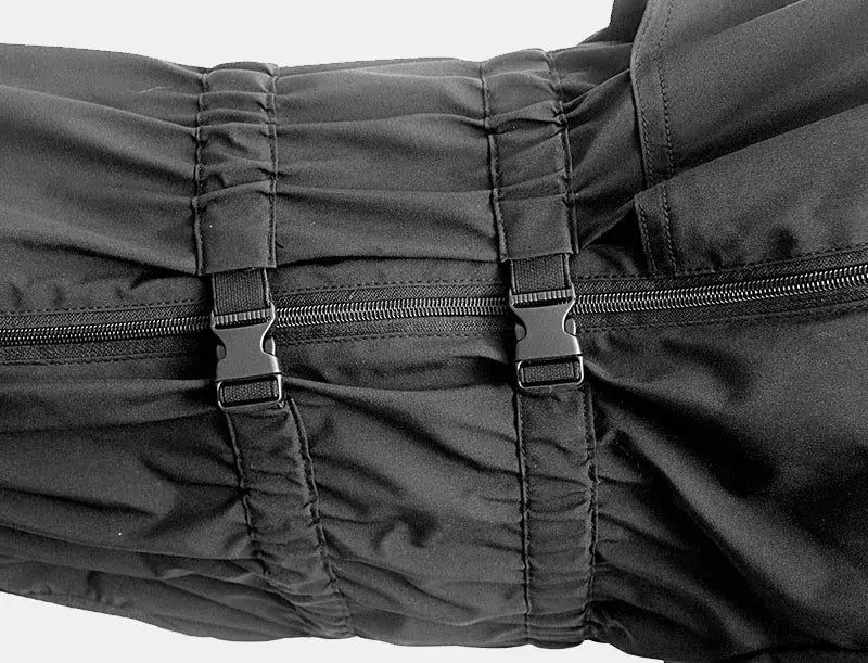 waterproof dog winter coat with adjustable buckles and reflective details for medium and large dogs