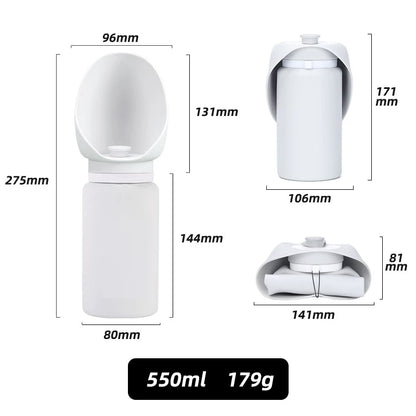 Pet Travel Folding Water Cup Silica Gel Mini Walking Dog Outdoors Large Capacity Pocket For Dog Go Out Pet Supplies Accessories dimensions