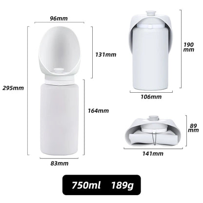 Pet Travel Folding Water Cup Silica Gel Mini Walking Dog Outdoors Large Capacity Pocket For Dog Go Out Pet Supplies Accessories